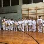 Aufstellung mit Gürtelgrad weiß bis gelb